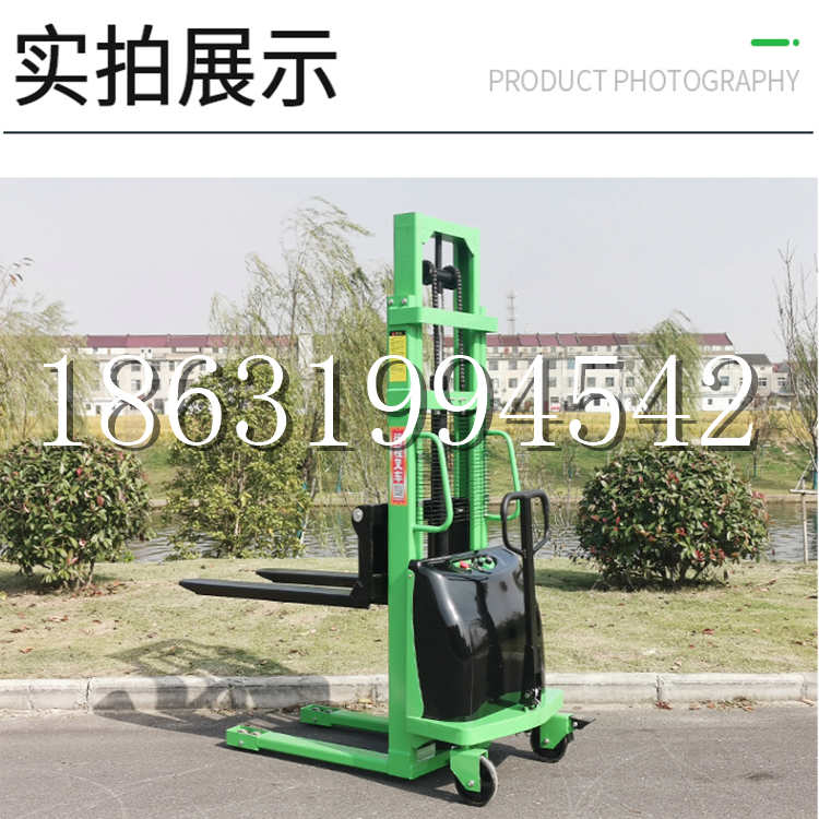 千阳县电动叉车堆高车液压铲车电瓶1吨2吨站驾步行式小型全自动叉车
